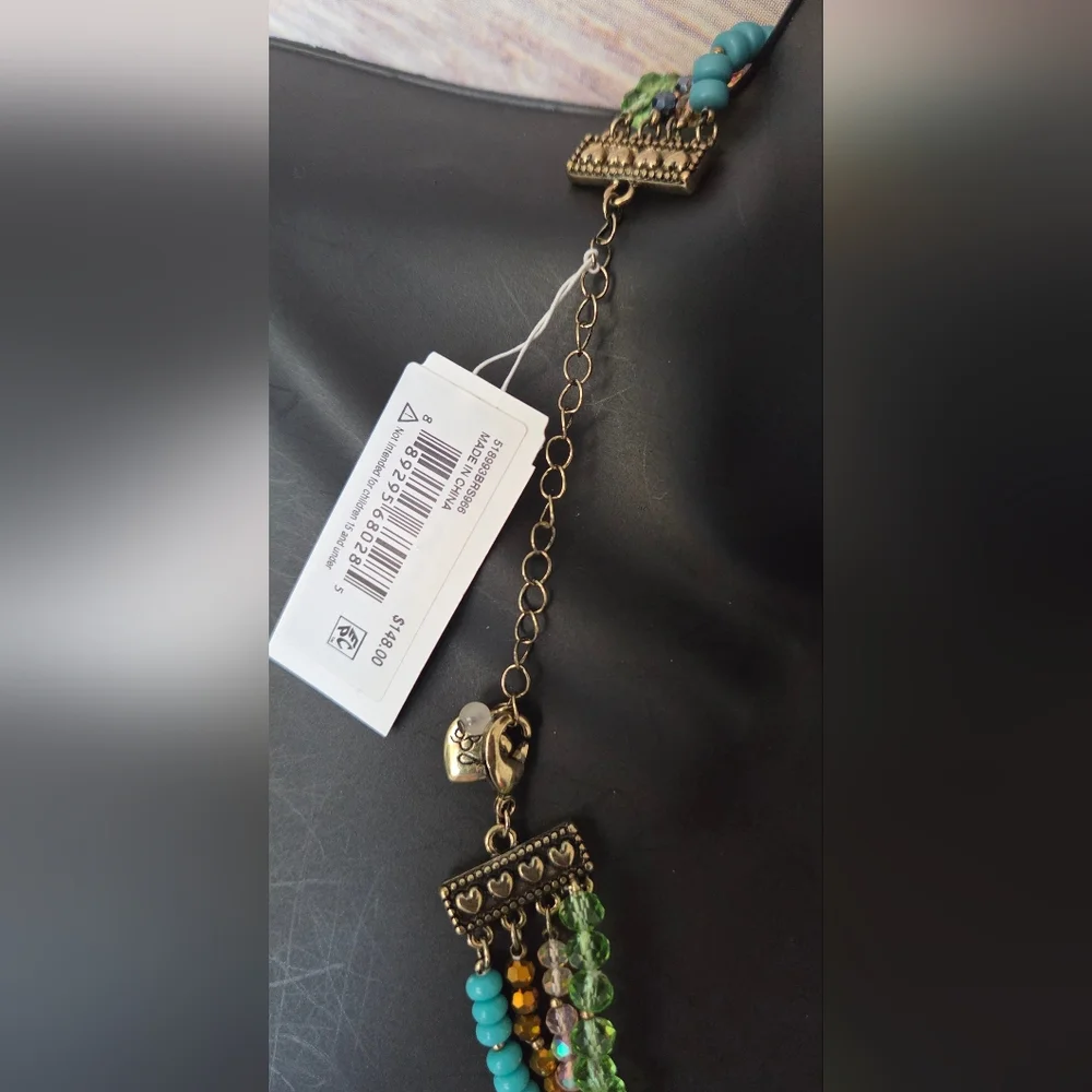 Betsey Johnson Colorful Butterfly Necklace NWT - Picture 6 of 15